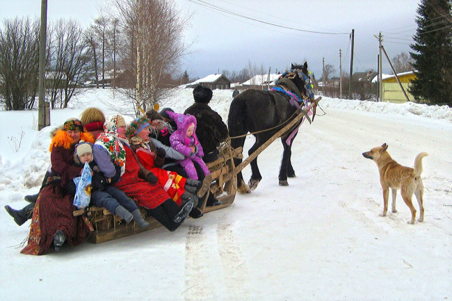 На Масленицу