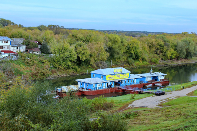 пристань на реке Трубеж в Рязани