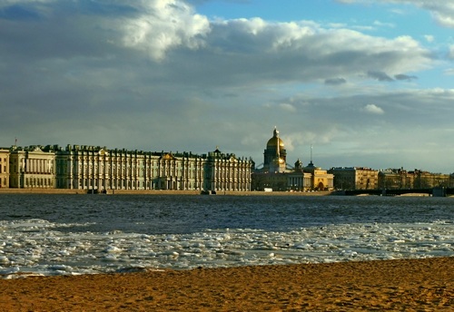 Петербург, Нева, апрель