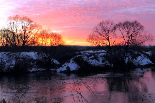 малиновый закат
