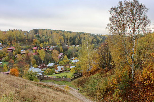 вид на Плес с Соборной горы