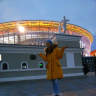 С дочкой у Центрального стадиона Екатеринбурга