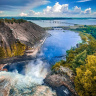 Водопад Монморанси в разгар осени